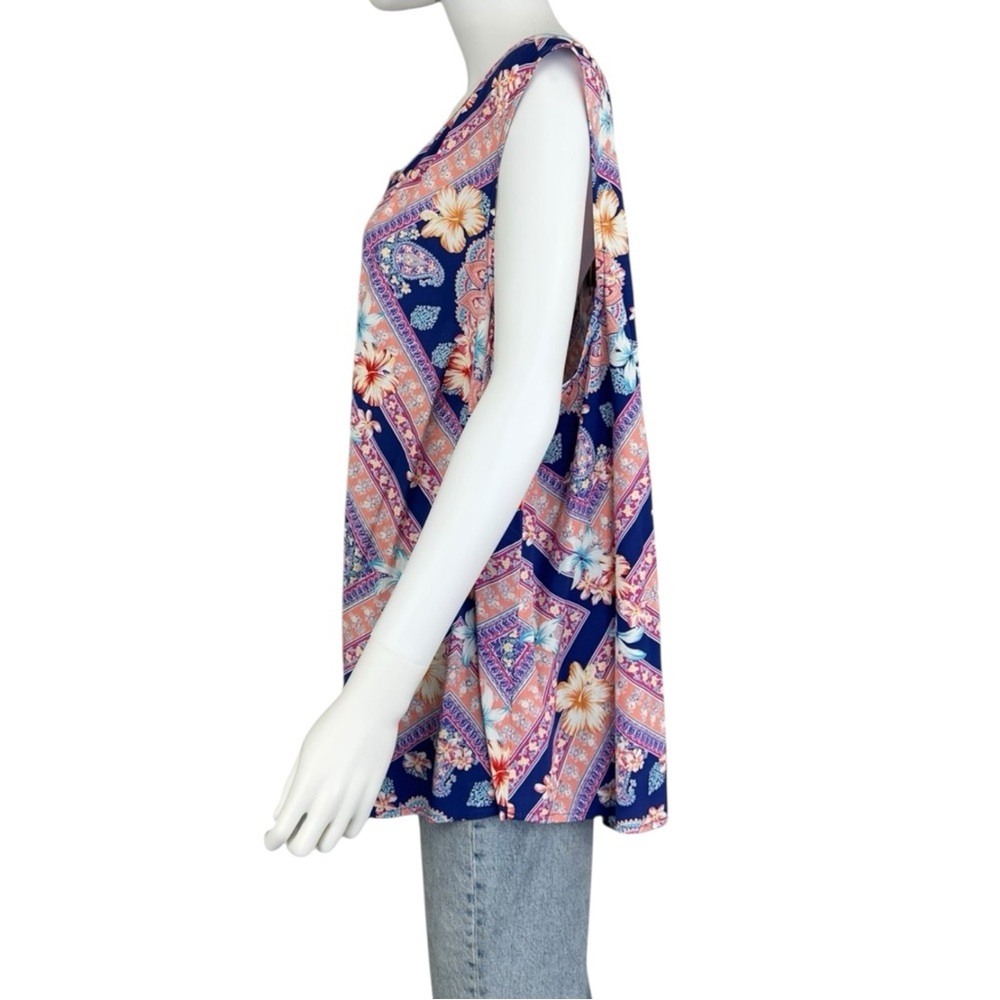 J. Jill NWT Floral Paisley Print Shell Size 3X E0474 - Picture 4 of 12
